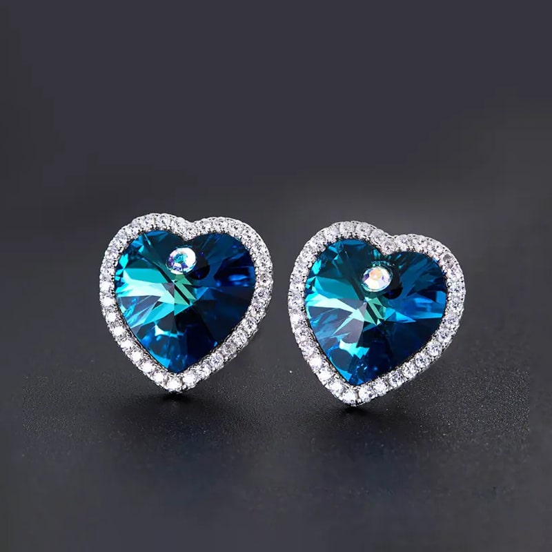 Heart of the Ocean Earrings Diamond