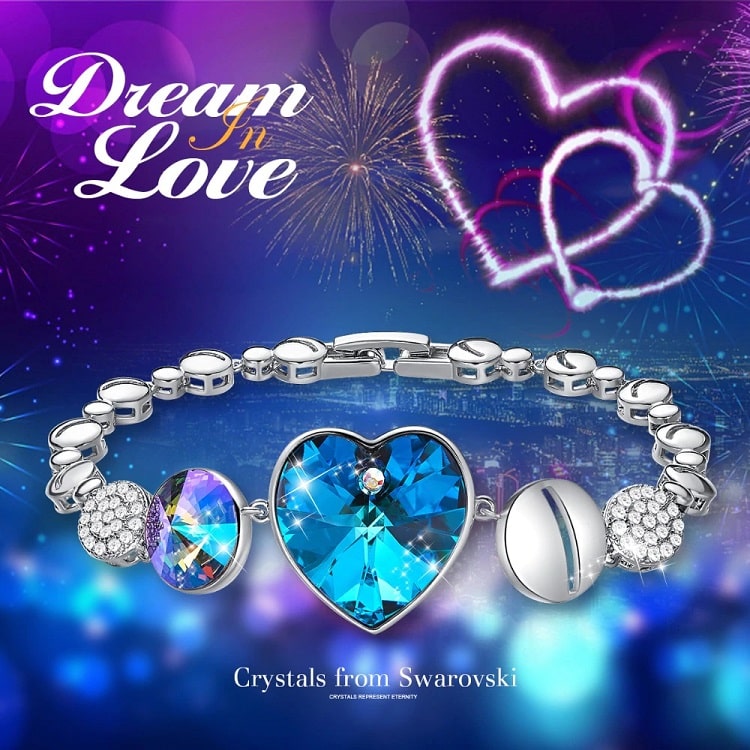 Titanic Heart of the Ocean Bracelet