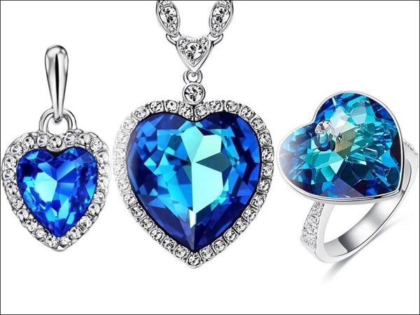 The Heart of the Ocean Diamond Necklace - BAUNAT