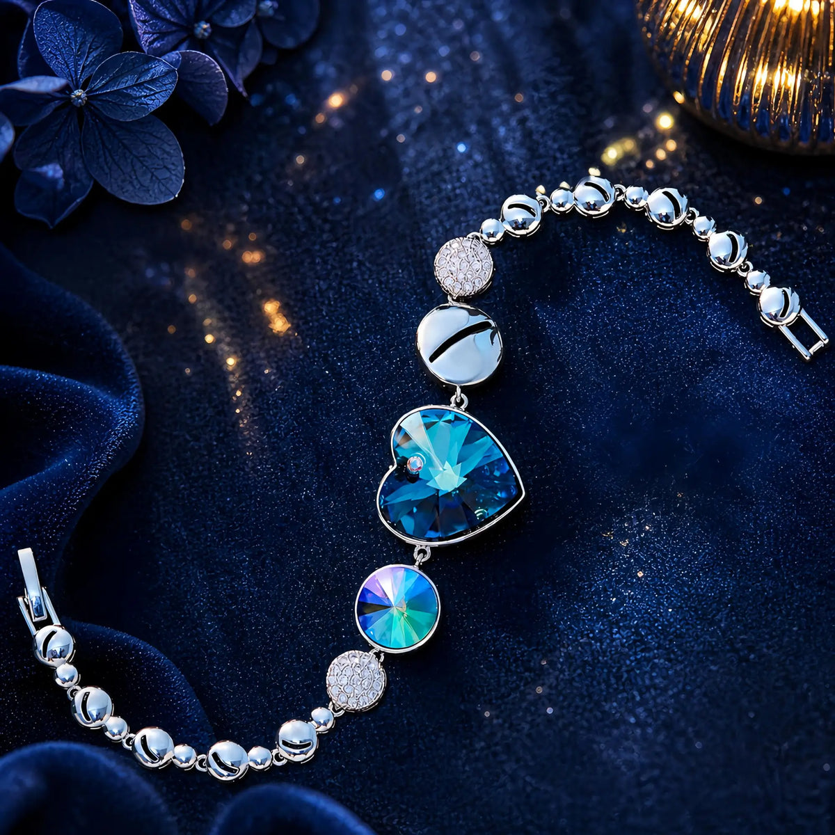 Heart of the Ocean Bracelet Blue Diamond