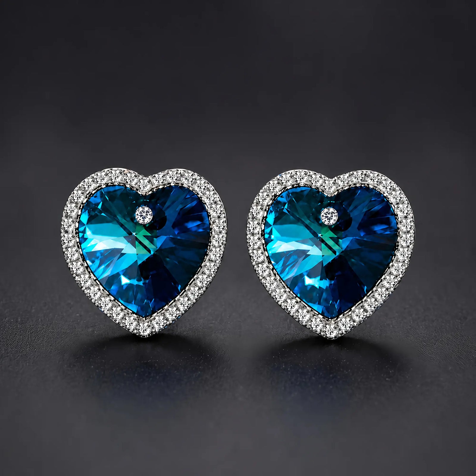Heart of the Ocean Earrings Diamond