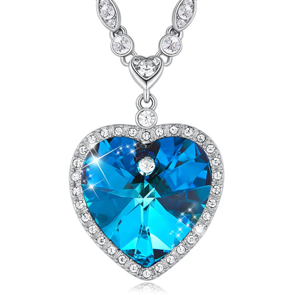 Diamond Heart Of The Ocean Pendant Titanic Heart Of The Ocean