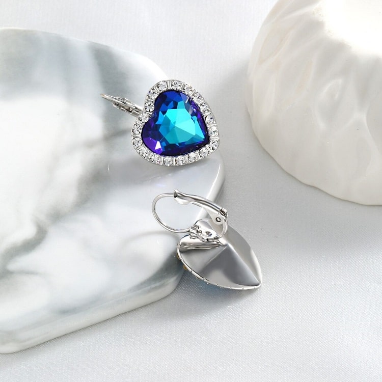 Titanic Halskette Herz des Ozeans Kette Blauer Kristall Saphir Anhänger |  eBay